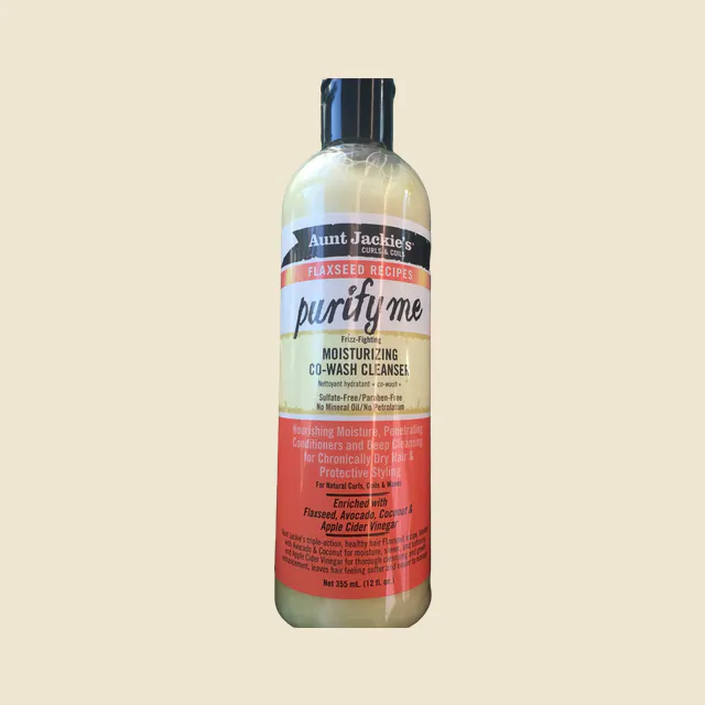 Aunt Jackie's Curls & Coils Flaxseed Recipes Purify Me Moisturizing Co-Wash Cleanser
