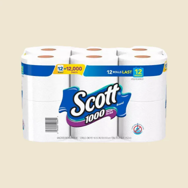 unscented bathroom tissue
