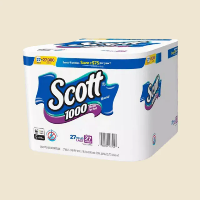 unscented bathroom tissue