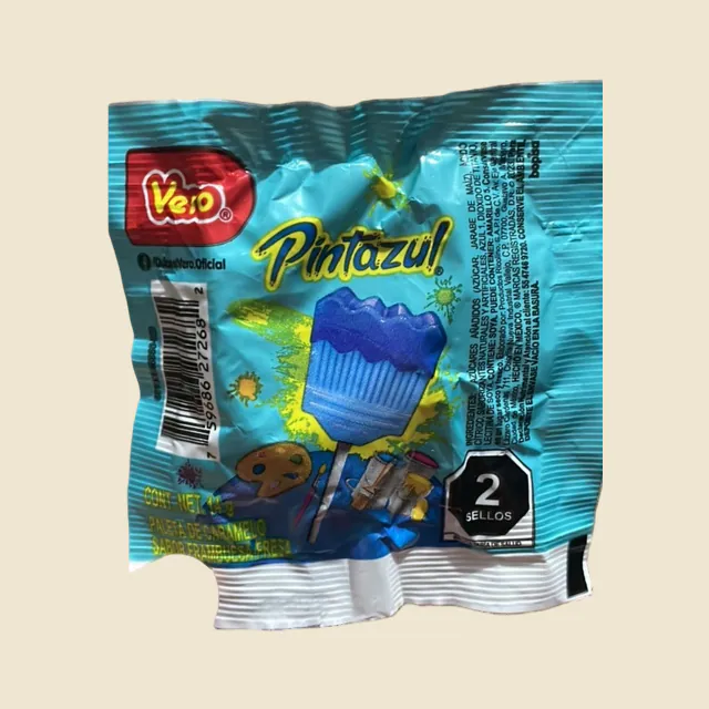 Paleta de Caramelo Sabor Frambuesa y Fresa