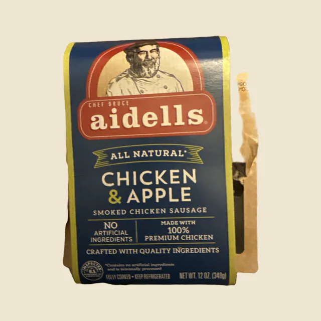 CHICKEN & APPLE SMOKED CHICKEN SAUSAGE