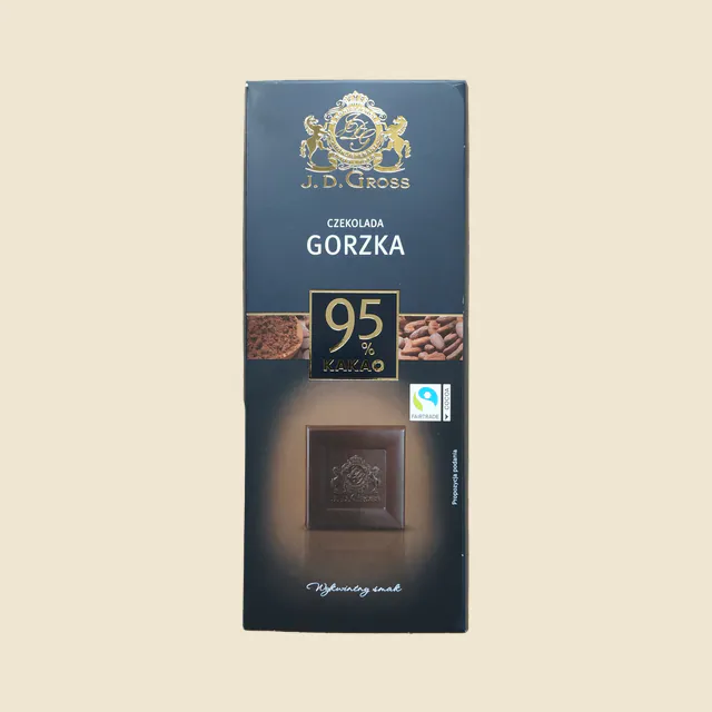 Chocolate negro. Cacao 95% mínimo