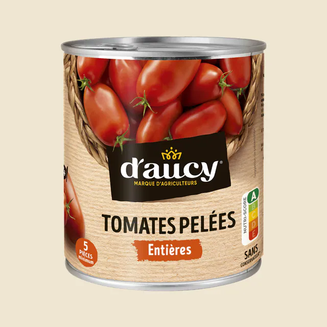 Tomates Entières Pelées Au Jus D'aucy