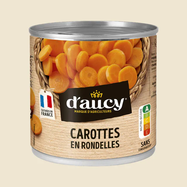 Carottes en rondelles d'aucy 240g