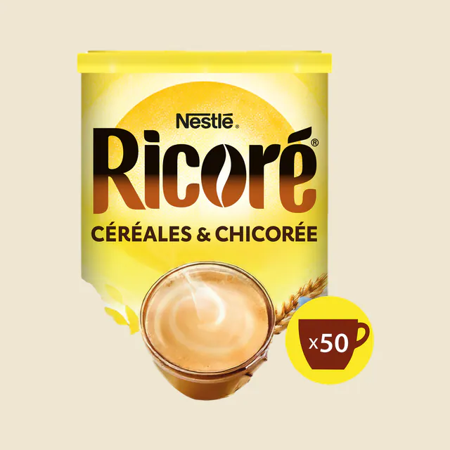 RICORÉ® aux céréales et à la chicorée solubles Boîte 250g