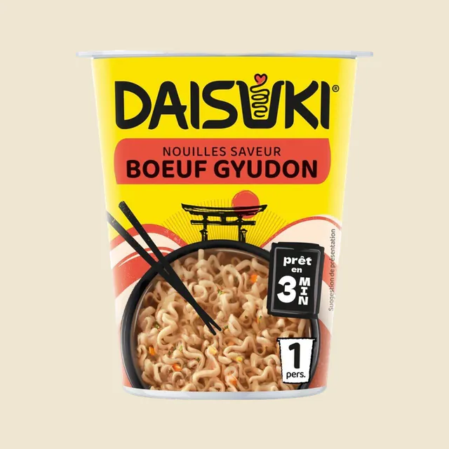 Nouilles Saveur boeuf gyudon