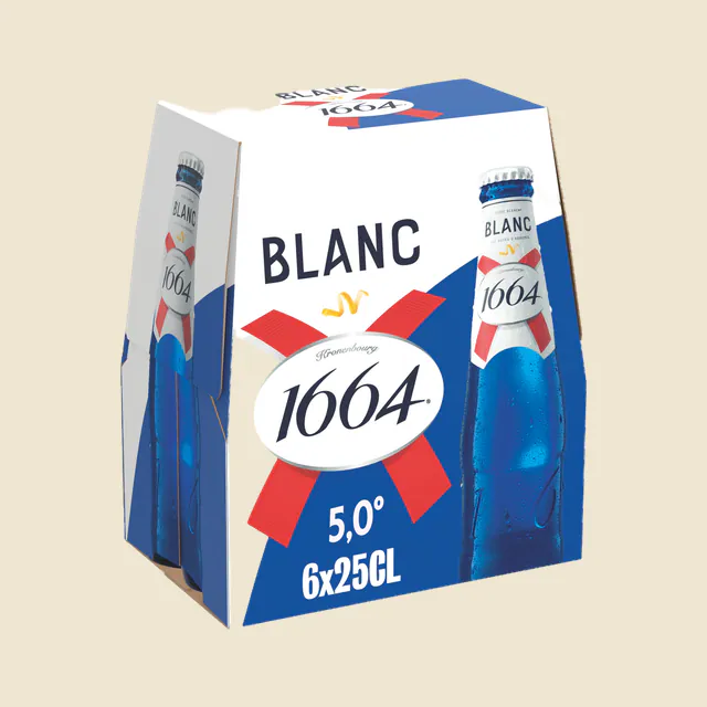 1664 6x25cl 1664 blanc 5.0 degre alcool