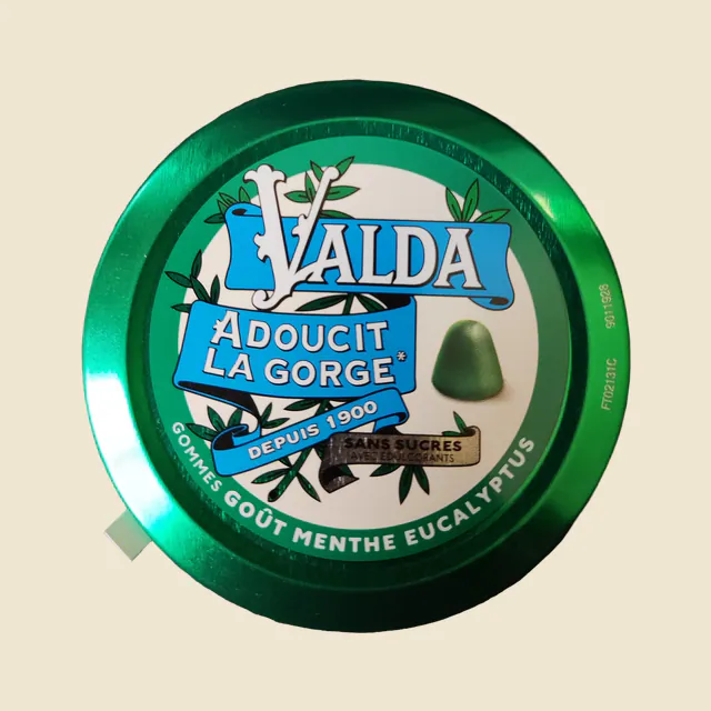 Valda - Gomme goût Menthe Eucalyptus