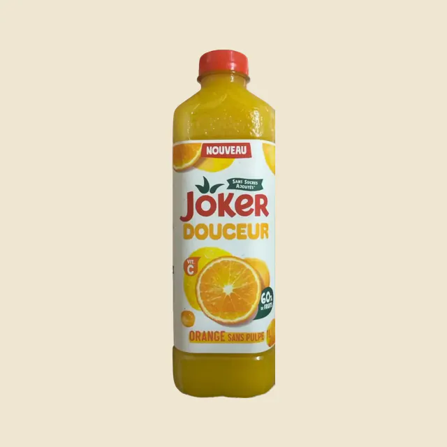 Jus d'orange sans pulpe