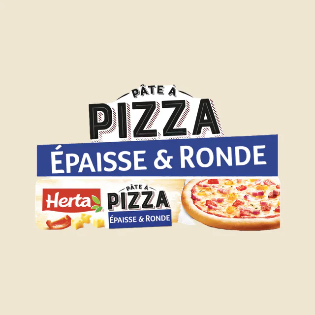HERTA Pâte à Pizza Epaisse et Ronde 450g