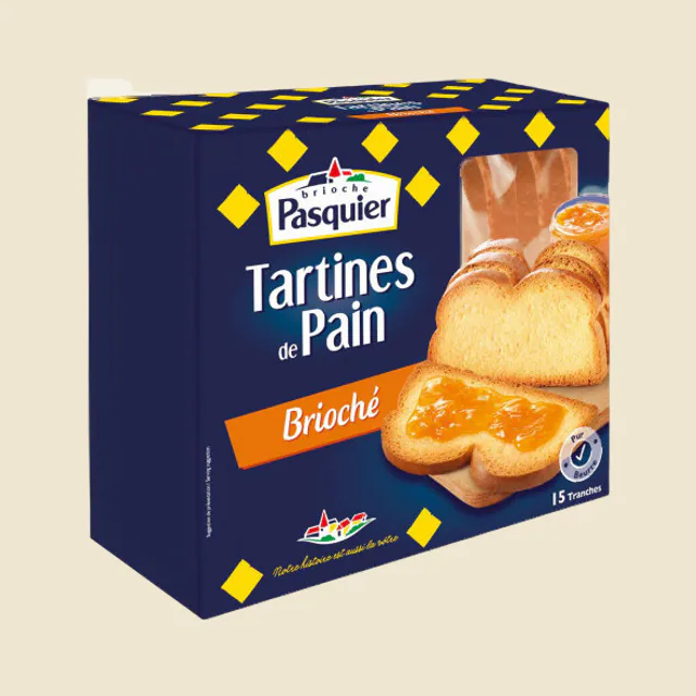 Tartines de pain Brioché