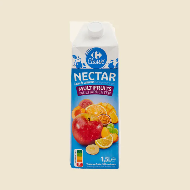 NECTAR partiellement à base de concentrés MULTIFRUITS