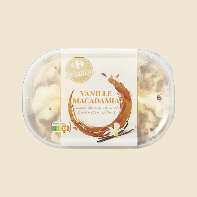 Carrefour Sensation Macadamia Vanilla Ice Cream