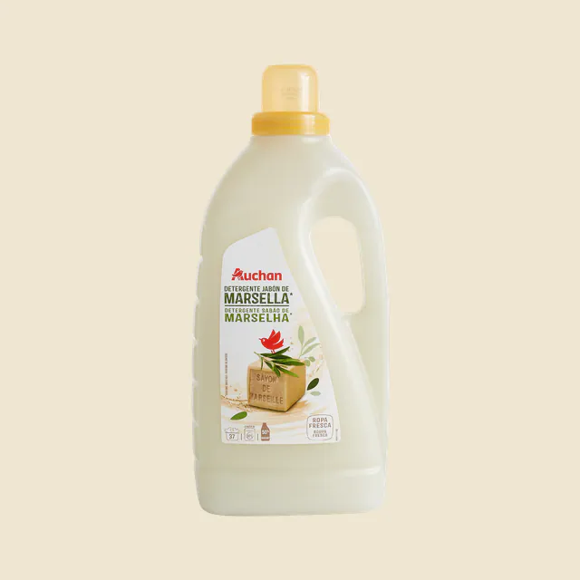 Auchan lessive liquide savon de marseille 37 doses 2l