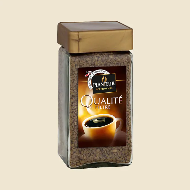 Café soluble qualité filtre