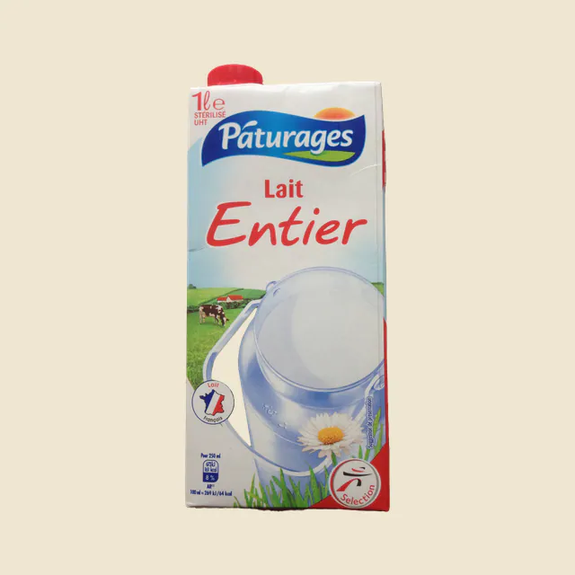 Lait uht entier bq 1l