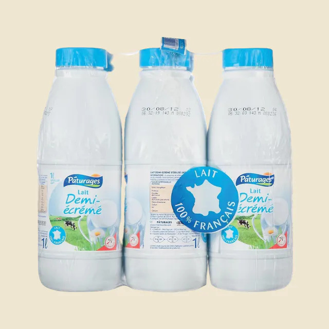 Lait uht 1/2 ecreme bt 1l