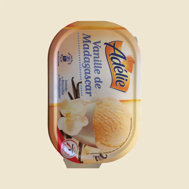 Crème glacée vanille de madagascar