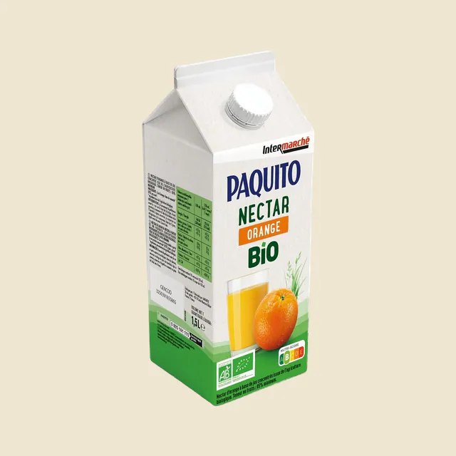 Brique 1,5L Nectar d'Orange bio