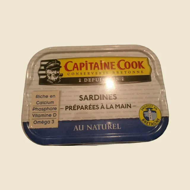 Sardines au naturel 130g