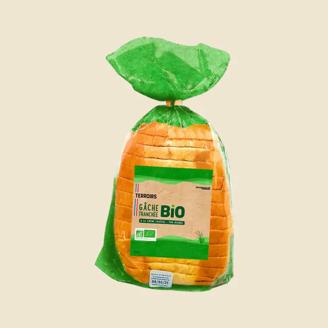 Gache en tranche pur beurre bio 350g p&c