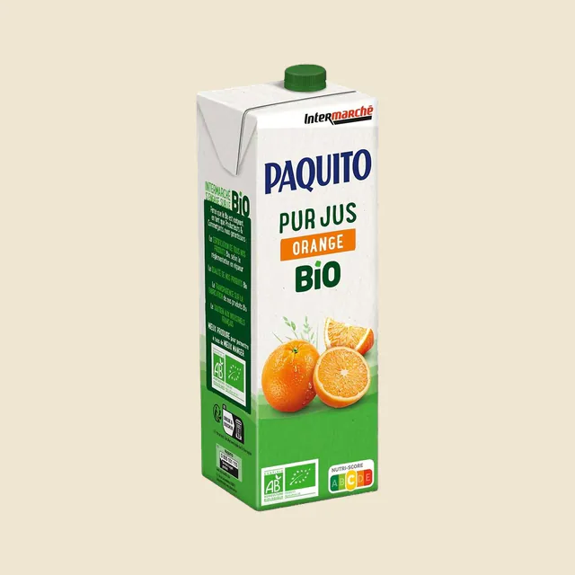 Pj orange sans pulpe bio brique 1l