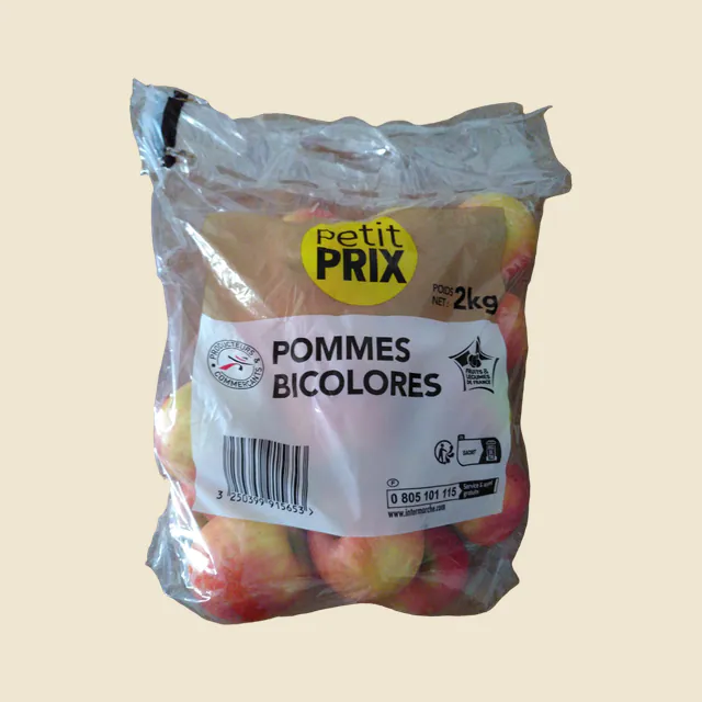 Pomme bicolores