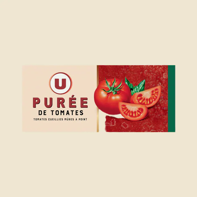 Sauce coulis de tomate Purée de tomate 3 briques, 200g