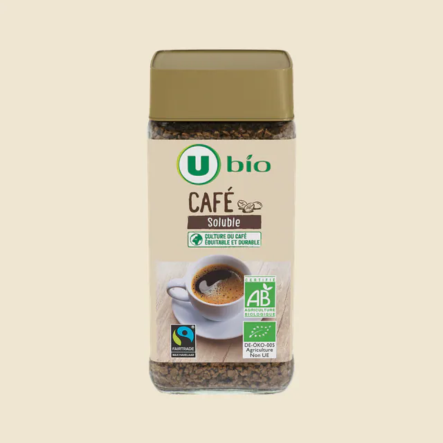 Café soluble lyophilisé extra filtre