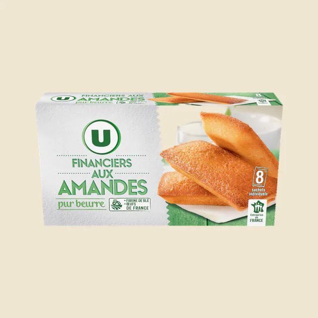 Financiers aux amandes pur beurre x8 - 200g