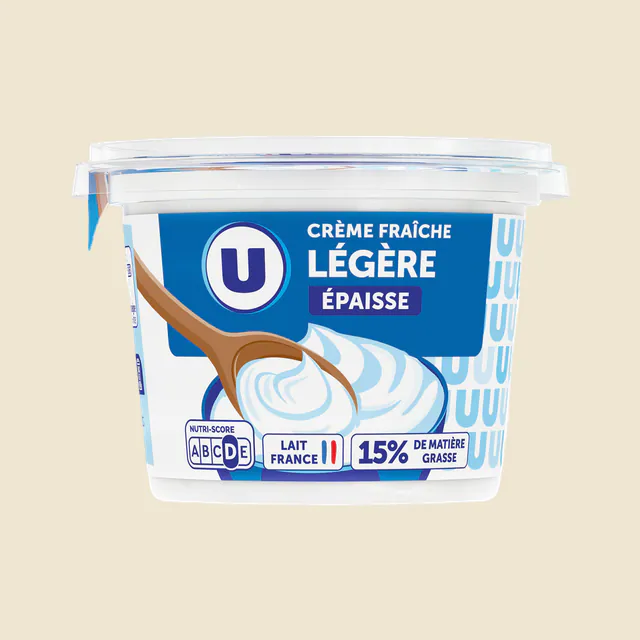 Crème fraîche épaisse légère 15%MG - pot 190g