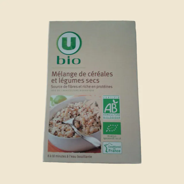 Mélange de céréales et légumes secs étui de 500g