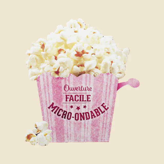 Popcorn sucré micro ondable en gobelet 2x100g