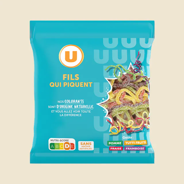 Bonbons fils gélifiés qui piquent 180g