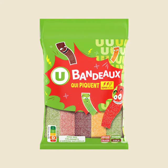 Bonbons longs gélifiés qui piquent 200g