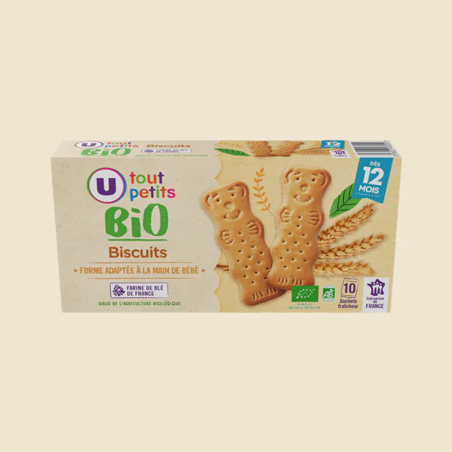 Biscuits bébé croissance nature, dès 12 mois - 150g