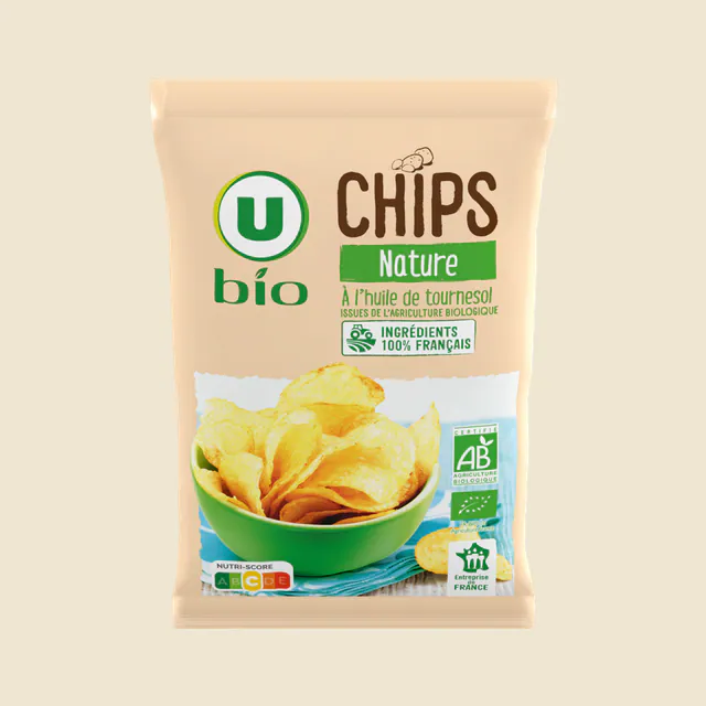 Chips nature bio sachet de 125g