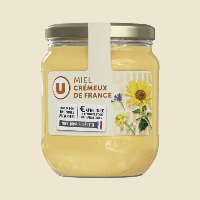 Miel de France crémeux filière 375g