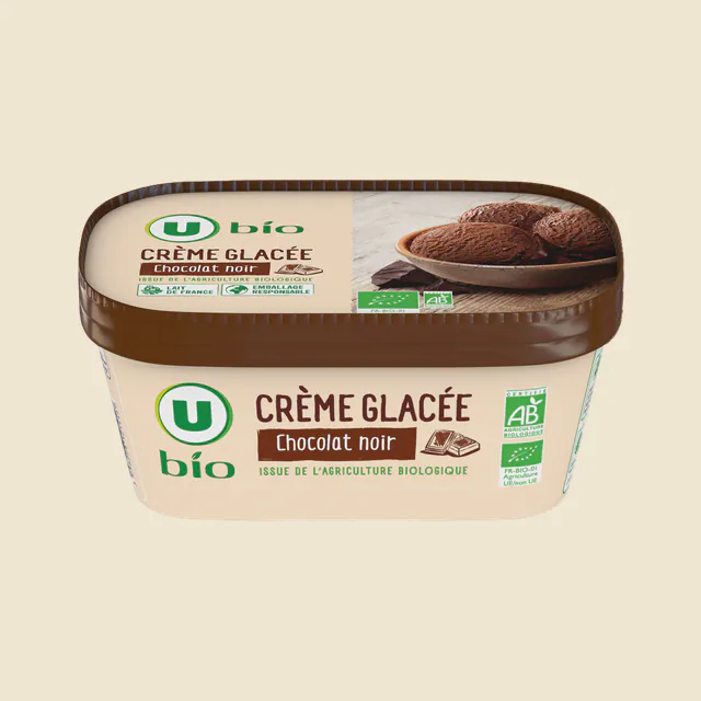 Crème glacé chocolat noir