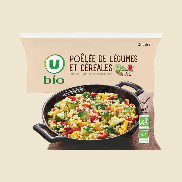 Poelée légumes et céréales 600g
