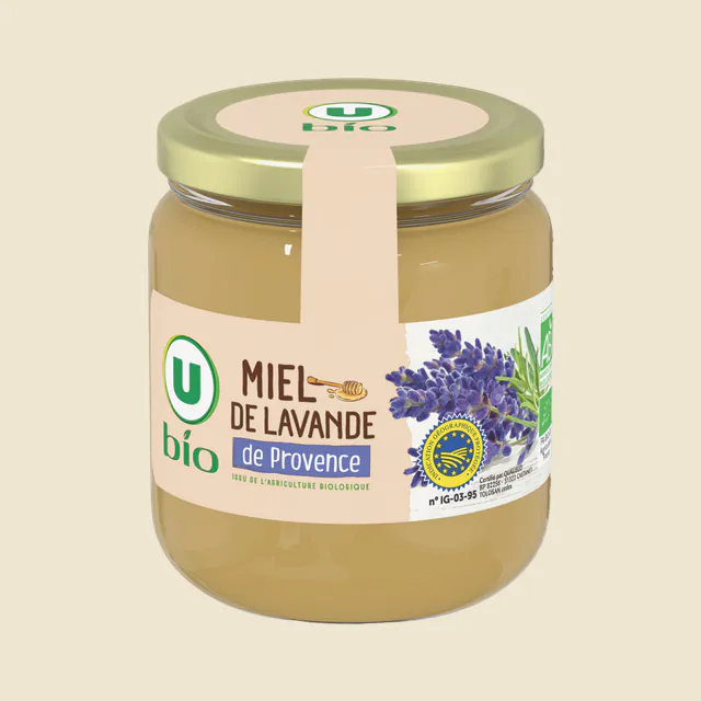Miel de lavande de provence bio - Pot verre 250g