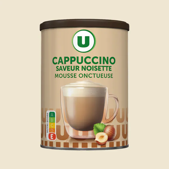 Café soluble Cappuccino saveur Noisette - 250g