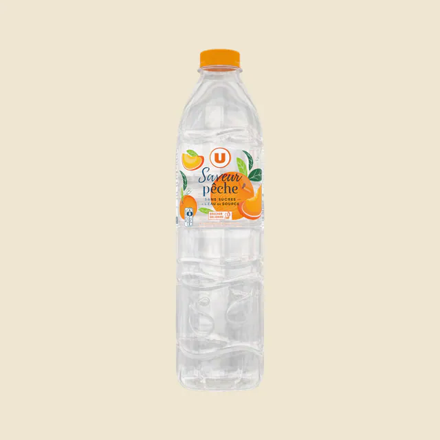 Eau de source saveur pêche
