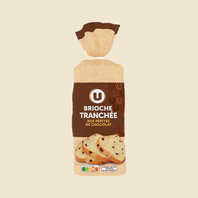 Brioche Tranchée aux pépites de chocolat