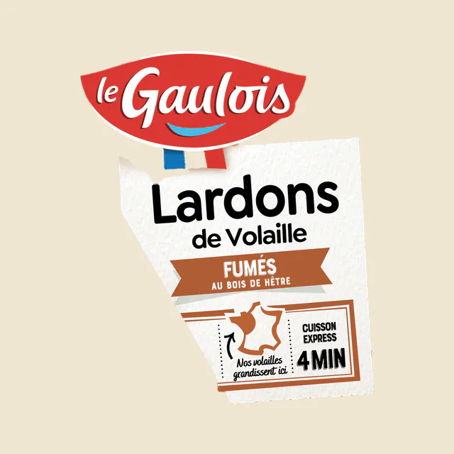 Lardons de volaille fumés Le Gaulois