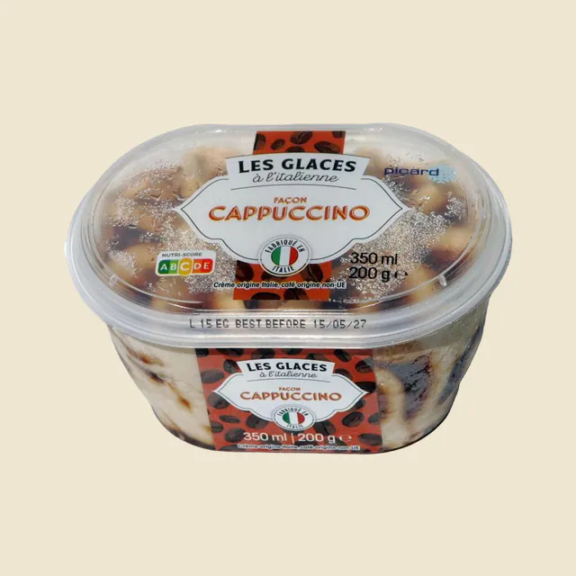 Glace façon cappuccino