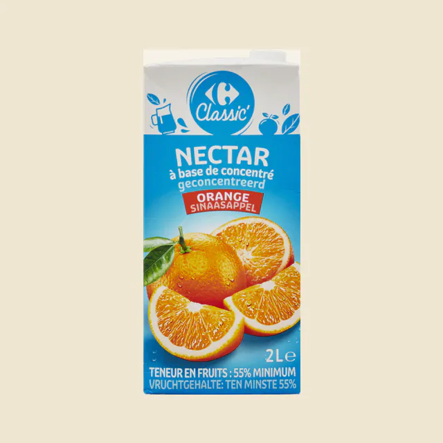 ORANGE Nectar à base de concentré
