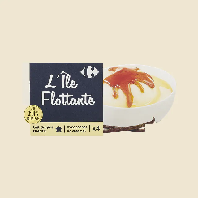 Île flottante à la Vanille