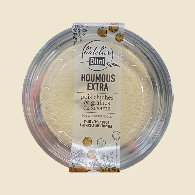 Houmous extra - Pois chiches français & graines de sésame