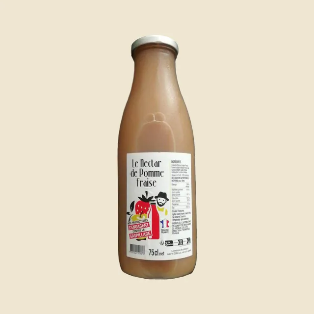Le nectar de pomme fraise